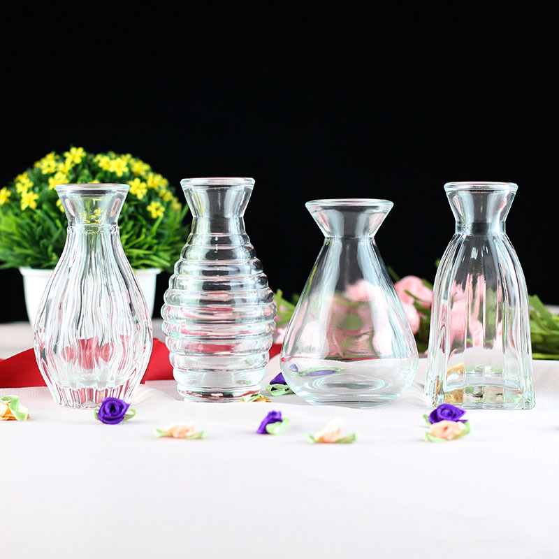 广口香薰瓶室内香水挥发玻璃瓶北欧香薰瓶子空瓶干花摆件可定logo