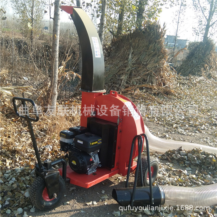 公园杂草树叶粉碎机 自动进料杂草打碎机 树叶杂草破碎机001