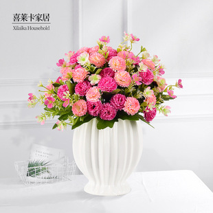 真绿萝假花木栅栏套装摆件塑料花干花绢花户外客厅阳台拍照道具详情3