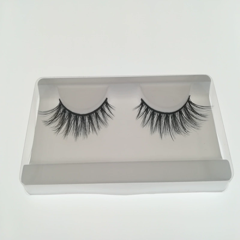 Long 3D False Eyelashes, P90 Style — Dramatic 15 mm Outer, 8 mm Inner, Black