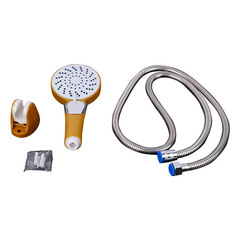 Portable ABS silicone shower head shower head bath shower T set shower head small shower head wall-mounted