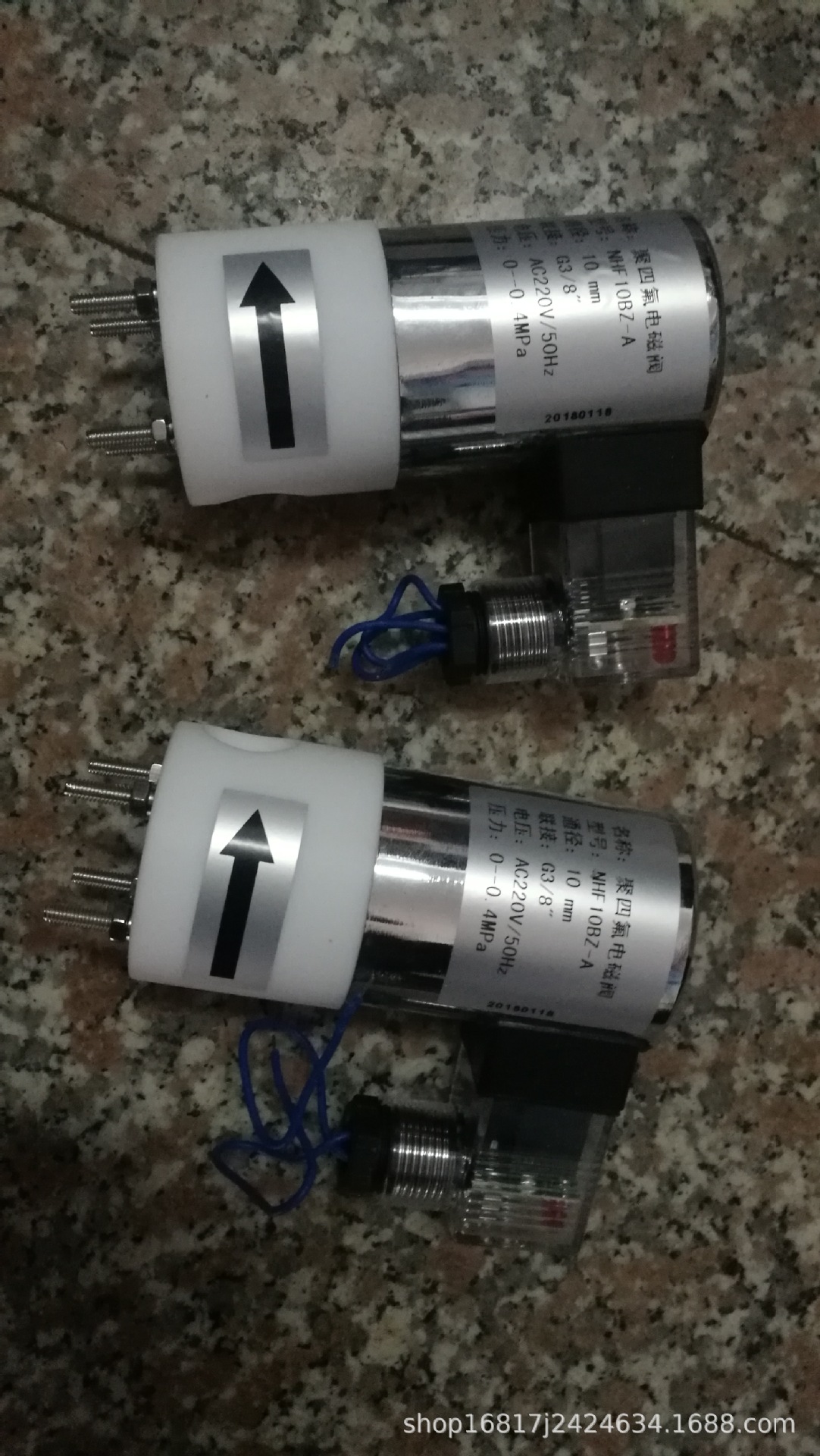 耐酸耐碱耐腐蚀聚四氟电磁阀NHF10BZ-A聚四氟乙烯材质电磁阀