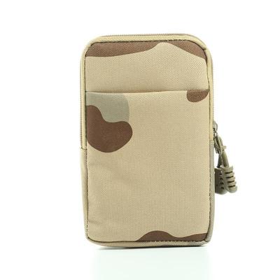 厂家批发男士竖版双拉手机包5.5寸户外运动手机腰包迷彩穿皮带包|ms