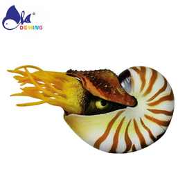 海洋动物螺鱼缸水族箱造景装饰品水生植物仿草假山塑料鹦鹉螺摆件