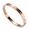 Golden gold bracelet, women's bracelet, jewelry for beloved, accessory, Korean style, 18 carat, pink gold