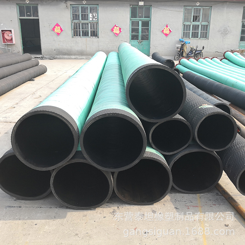 现货供应钢丝吸引胶管 钢丝骨架缠绕胶管 吸排污水 清水 泥浆水用