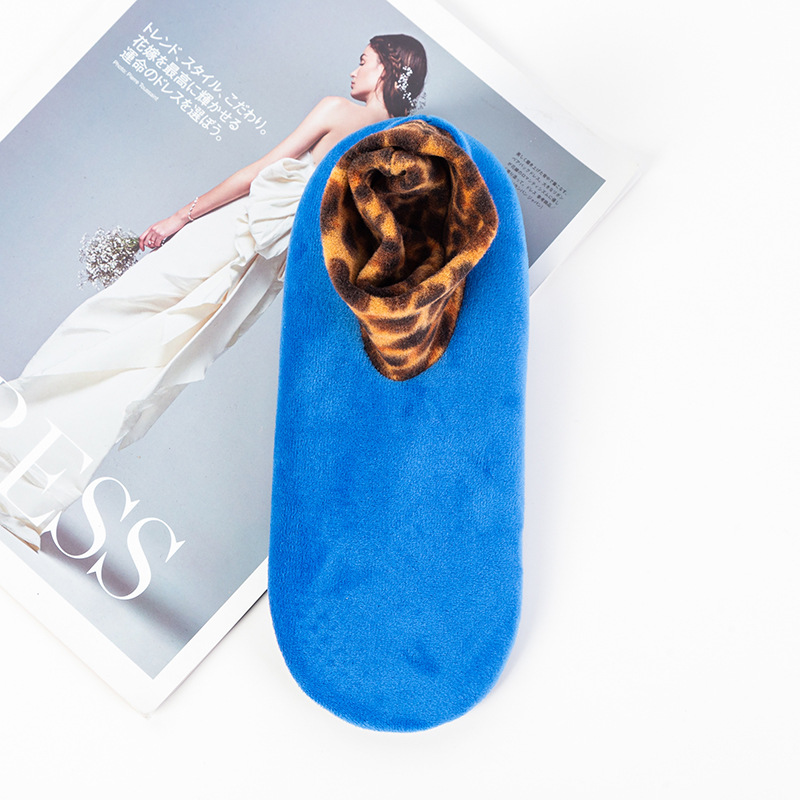 Calcetines de nieve a media pantorrilla forrados de lana engrosados calcetines de piso para casa adultos fondo grueso interior otoño e invierno cálido confinamiento calcetines para hombres