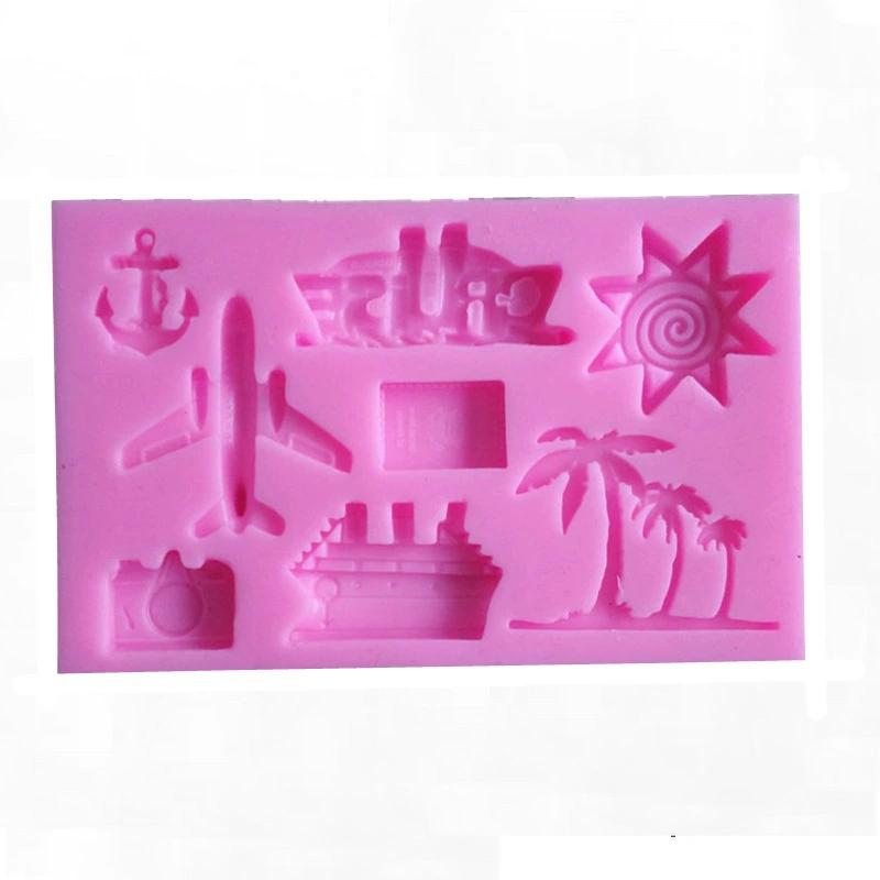 Пляжная fondant(текст) силиконовая форма, украшения, глина, ручной работы
