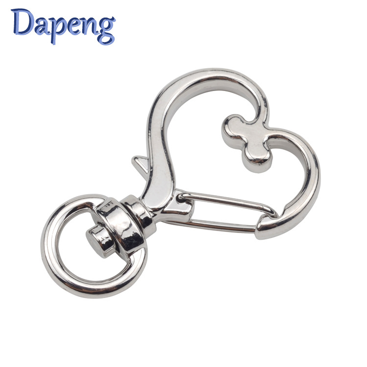 originality Heart-shaped Key buckle Metal Pendant electroplate environmental protection alloy Puppy golden gift customized