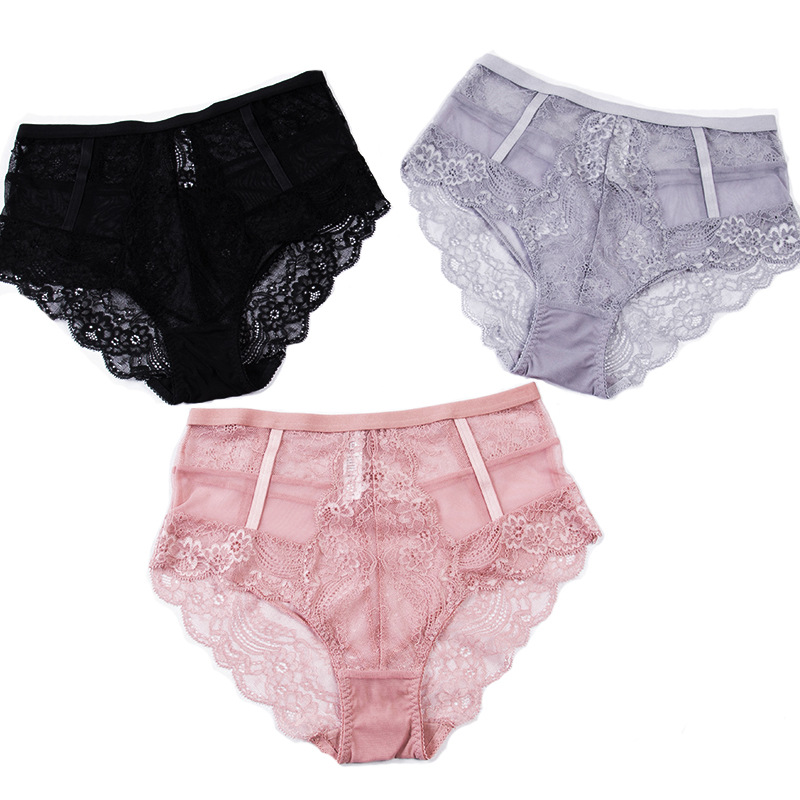 New ultra-thin sexy lace women's underwear boutique high waist comfortable gathering beautiful back bra set_voghion.com