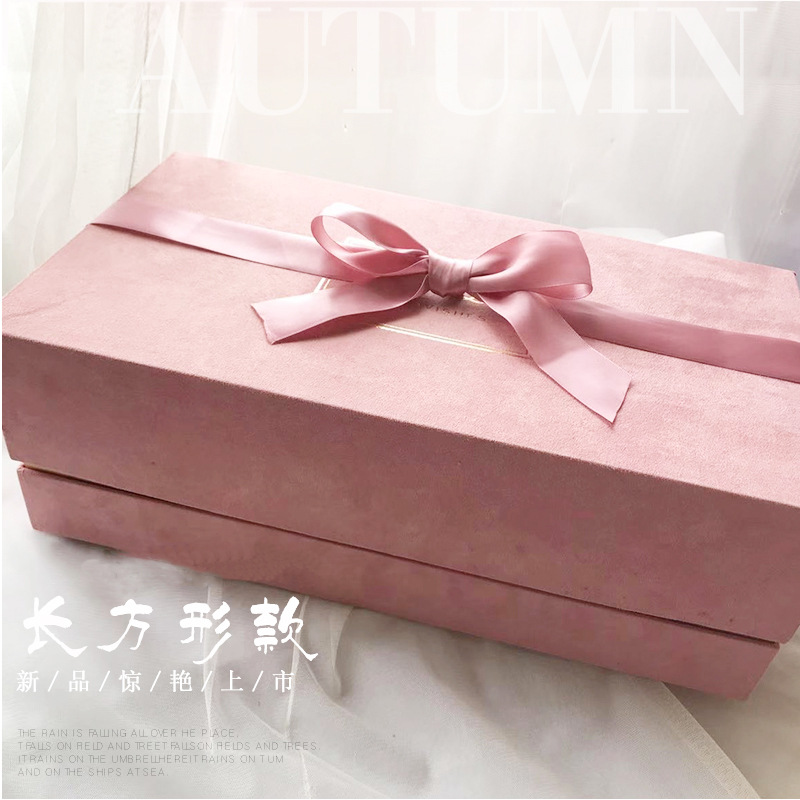 创意ins新款喜糖礼盒 欧式伴手礼盒结婚糖果盒双层绒布高档礼品盒