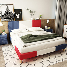 現代簡約軟體床 多規格1.5米民宿酒店網紅1.8m實木框架輕奢布藝床