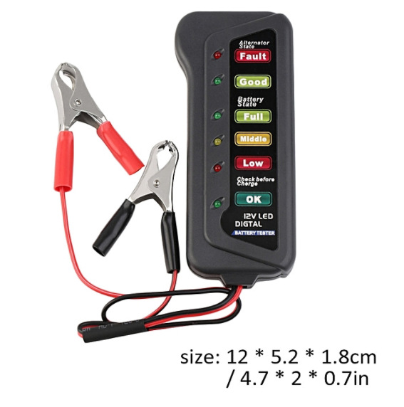 12V Battery Load Display Testing System Tester Alternator