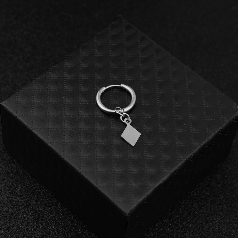 Stainless Steel Material 1 Piece Simple Style Geometric Polishing Stainless Steel Drop Earrings