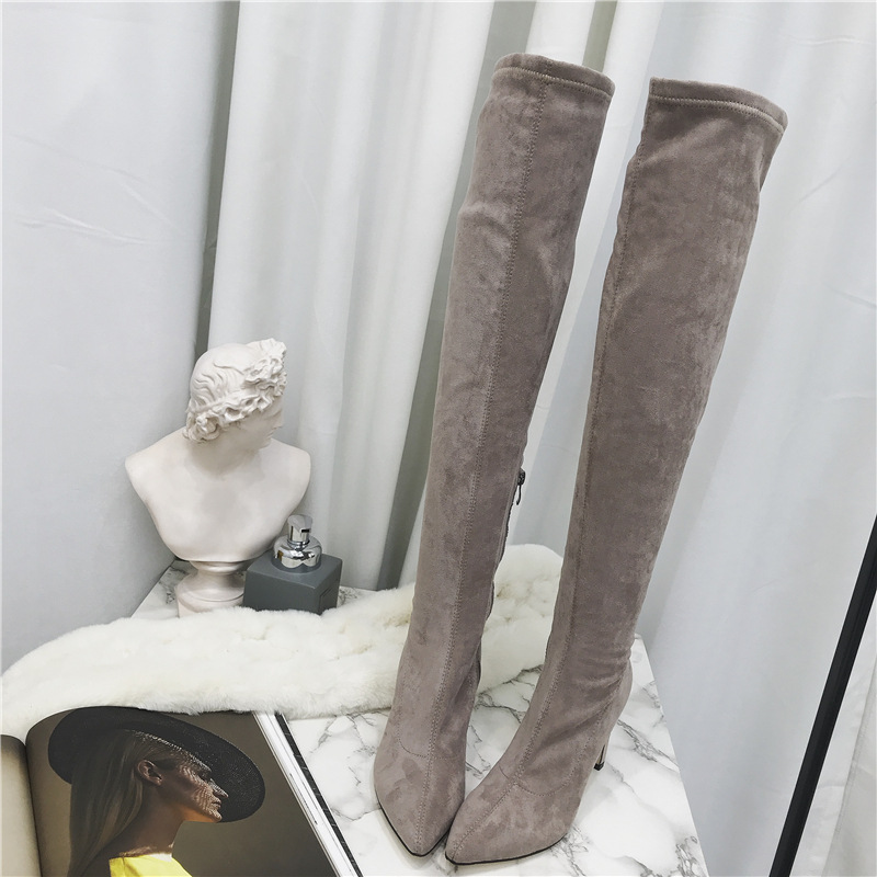 autumn and winter thick high heel knee boots  NSHU26928