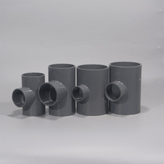 Manufacturer wholesale PVC 125-200 size reducer tee water supply plastic fitting adapter
