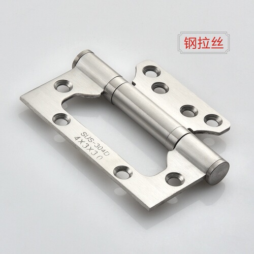 Supply 304 stainless steel sub-leaf hinge, golden stainless steel hinge, silent flat-opening stainless steel hinge