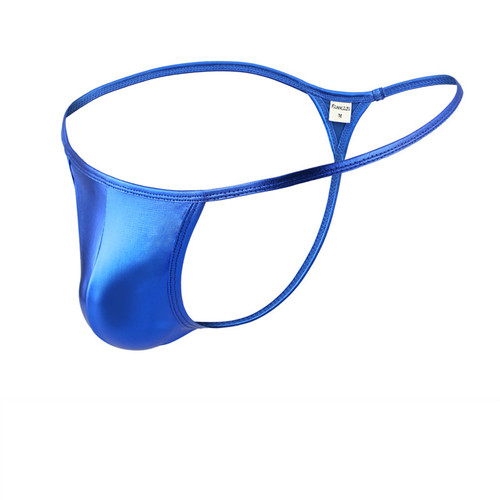 Men's underwear bronzing patent leather thong men's Amazon underwear sexy men's single thong men's 5010DD