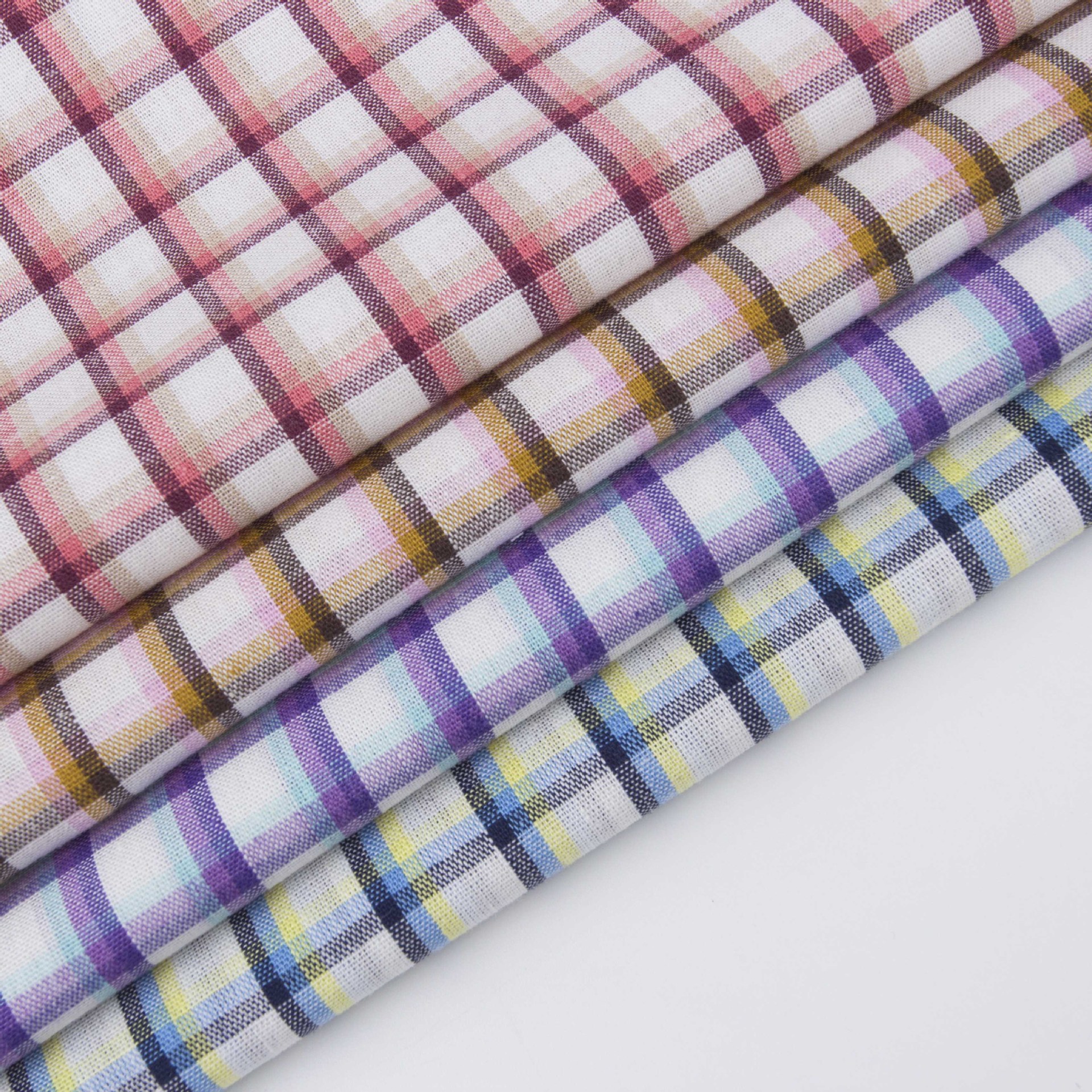 春夏款  棉40支衬衫布 小清新格子条子棉布 Y725 衬衫连衣裙面料