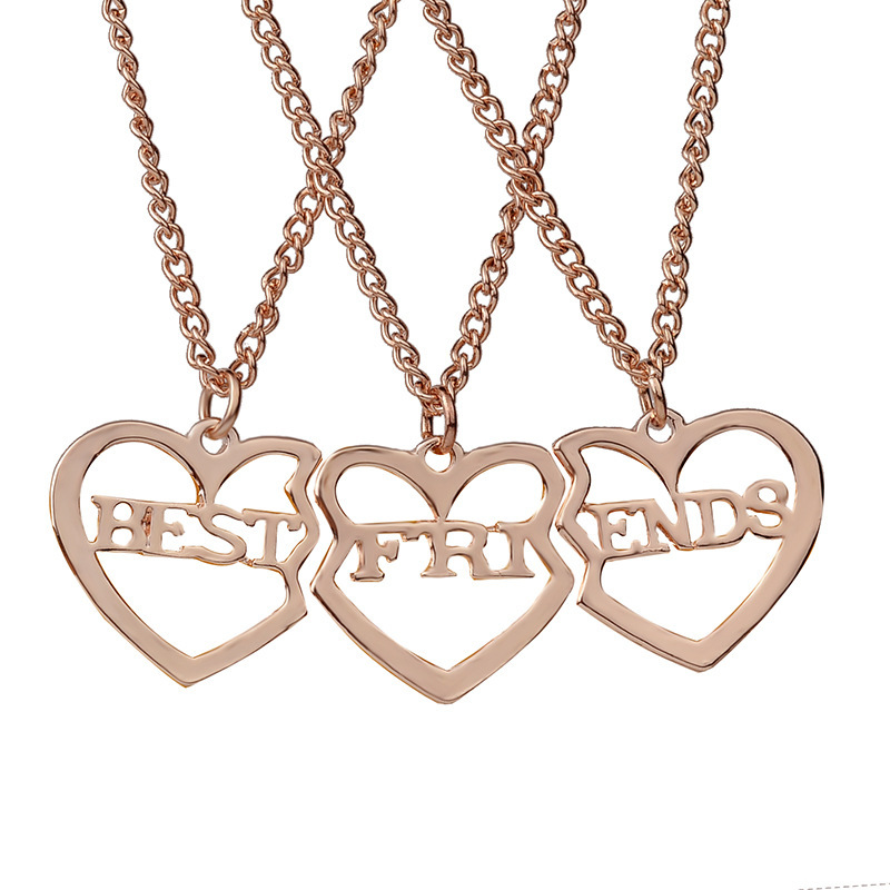 Best Selling Best Friends Heart-shaped Necklace Yiwu Nihaojewelry Wholesale display picture 5