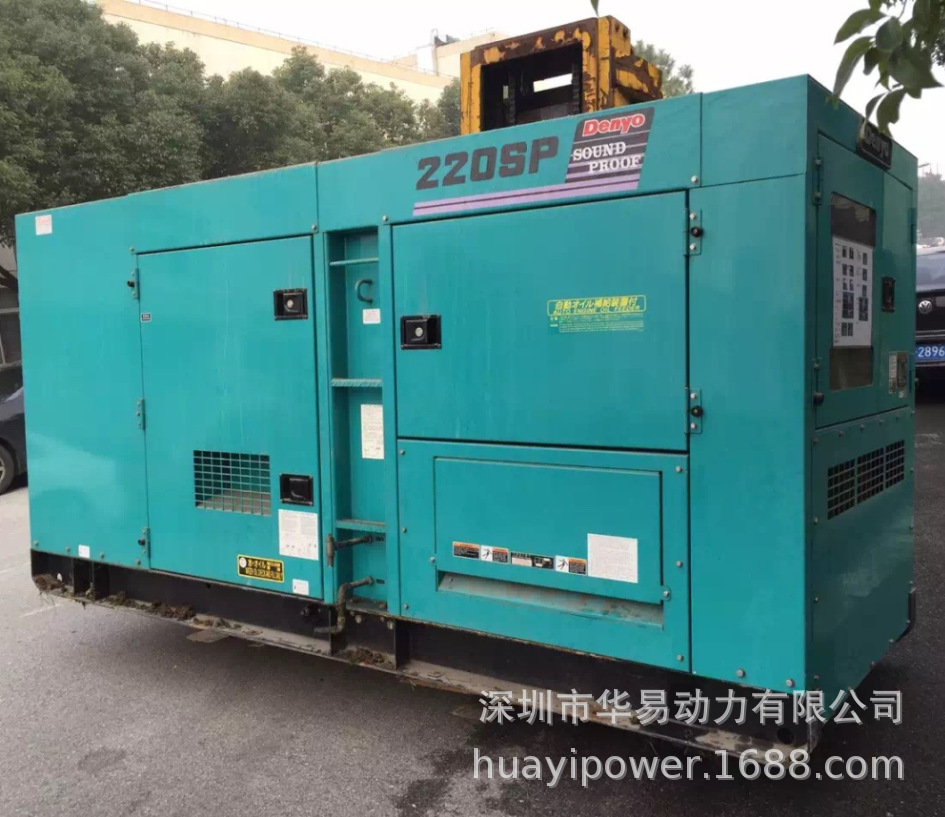 电友发电机二手日本电友(Denyo)静音发电机小松200KVA出售