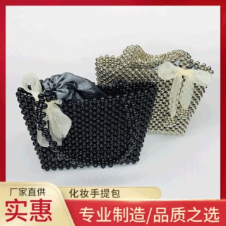 手工串珠手提包 厂家直供内带糖果包亚克力珠包时尚女式手提包