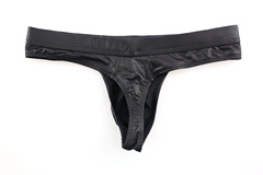 【Wholesale Underwear】WOWHOMME Men's Leather-Look Tanga Underwear Wholesale Export Lingerie Underwear Wholesale C41