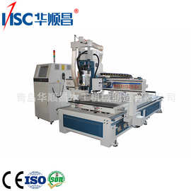 全自动木工开料机 家具制造机械 一拖二钻切一体机 木工开料机