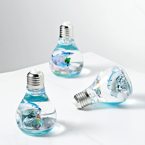 Mediterranean style marine animal light bulb flash ornaments creative micro landscape home student gifts