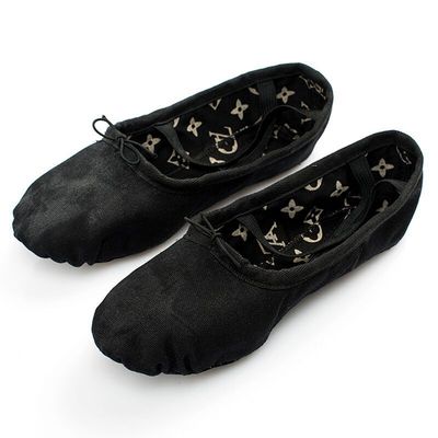 厂家直销现货儿童芭蕾舞蹈鞋成人软底练功瑜伽鞋黑色正品|ms