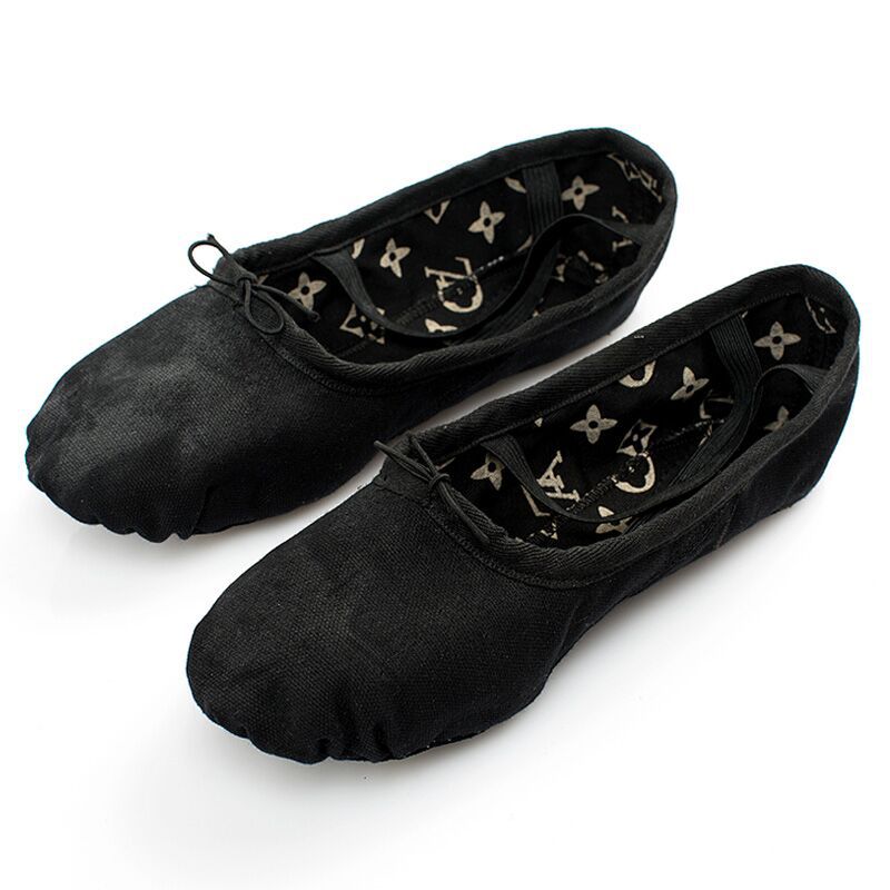 厂家直销现货儿童芭蕾舞蹈鞋成人软底练功瑜伽鞋黑色正品|ms