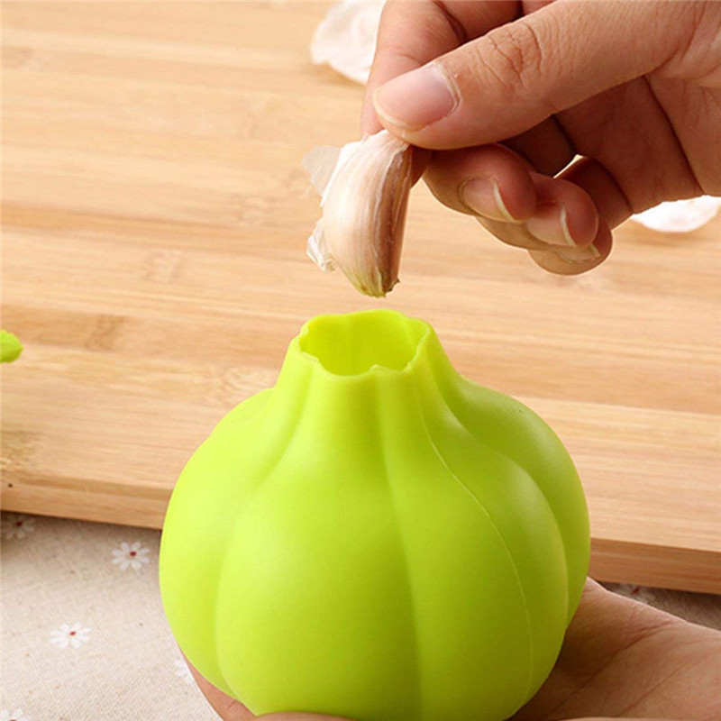 厨房用品小工具硅胶大蒜造型剥皮器 多功能剥蒜器去皮器批发
