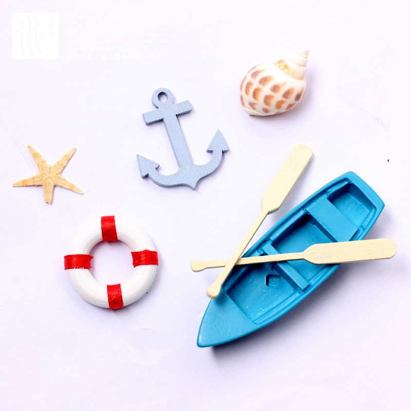 Creative boat, swimming ring, decorations, micro landscape, Birthday gift