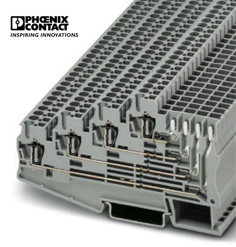 菲尼克斯 四层2.5平方弹簧连接凤凰接线端子-ST2,5-4L/1P-3041985