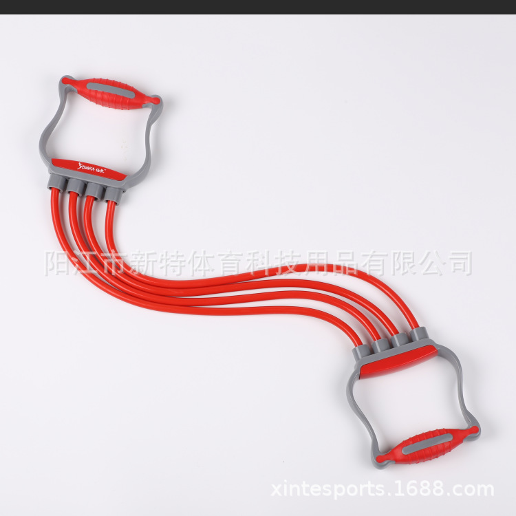 厂家直供乳胶拉力器 塑柄拉力器 儿童乳胶拉力器 健身器材 拉力器
