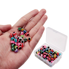 Skimming shark | 100 pieces/box 5-8mm Texas upside down fishing group fish eye bead blocking bean fishing gear Luya fish eye bead blocking