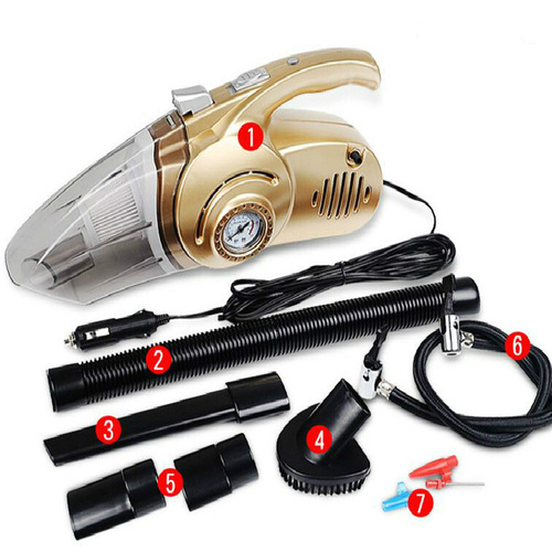 Car vacuum cleaner 12V wet and dry multifunctional air pump Car four-in-one vacuum cleaner