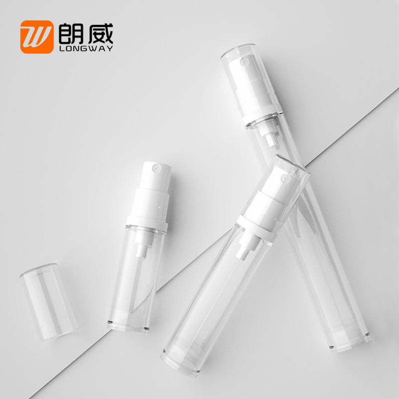5ml 10ml 15ml como transparente spray loción vacío prensa vacío botella protector solar tóner sub-embalaje