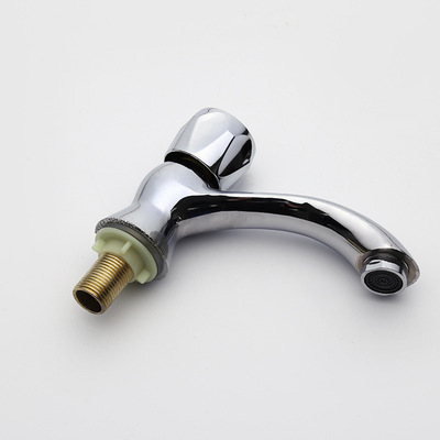 厂家直销铁质立柱盆单冷面盆水龙头洗脸盆浴室柜龙头工程专用批发|ms