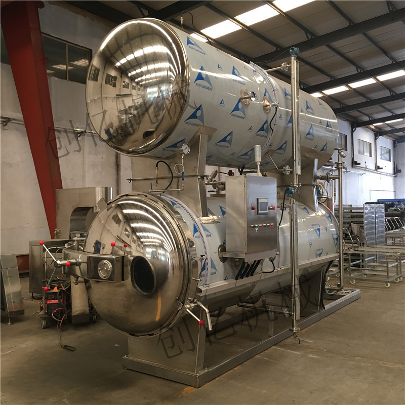 现货供应鸭蛋鸭翅杀菌锅厂家电汽两用不锈钢碳钢卤制品杀菌锅直供