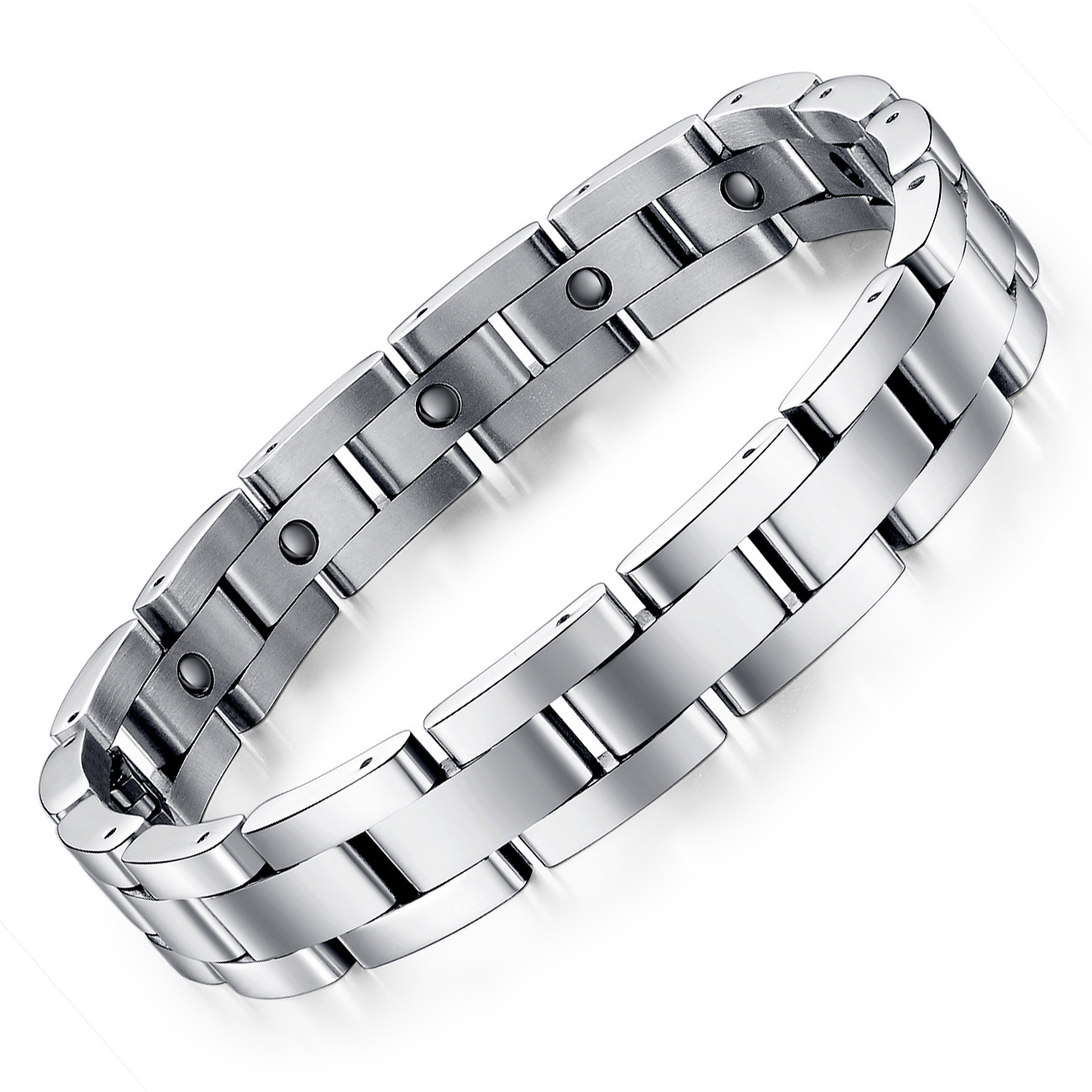 Supply Factory Price Wholesale Cross-Border Jewelry Titanium Steel Trendy Bracelet Classic Men's Titanium Steel Bracelet