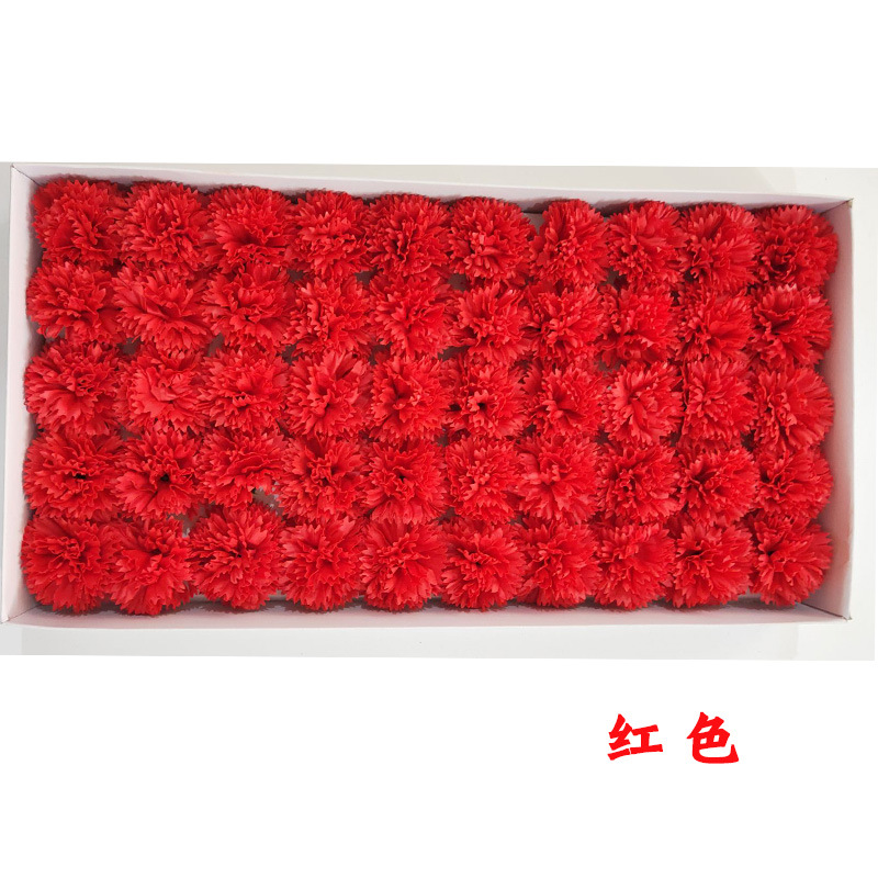 厂家直销妇女神节康乃馨花头香皂花送妈妈肥皂花康乃馨花头