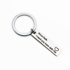 DIY stainless steel keychain Drive Safe Handsome. I love you