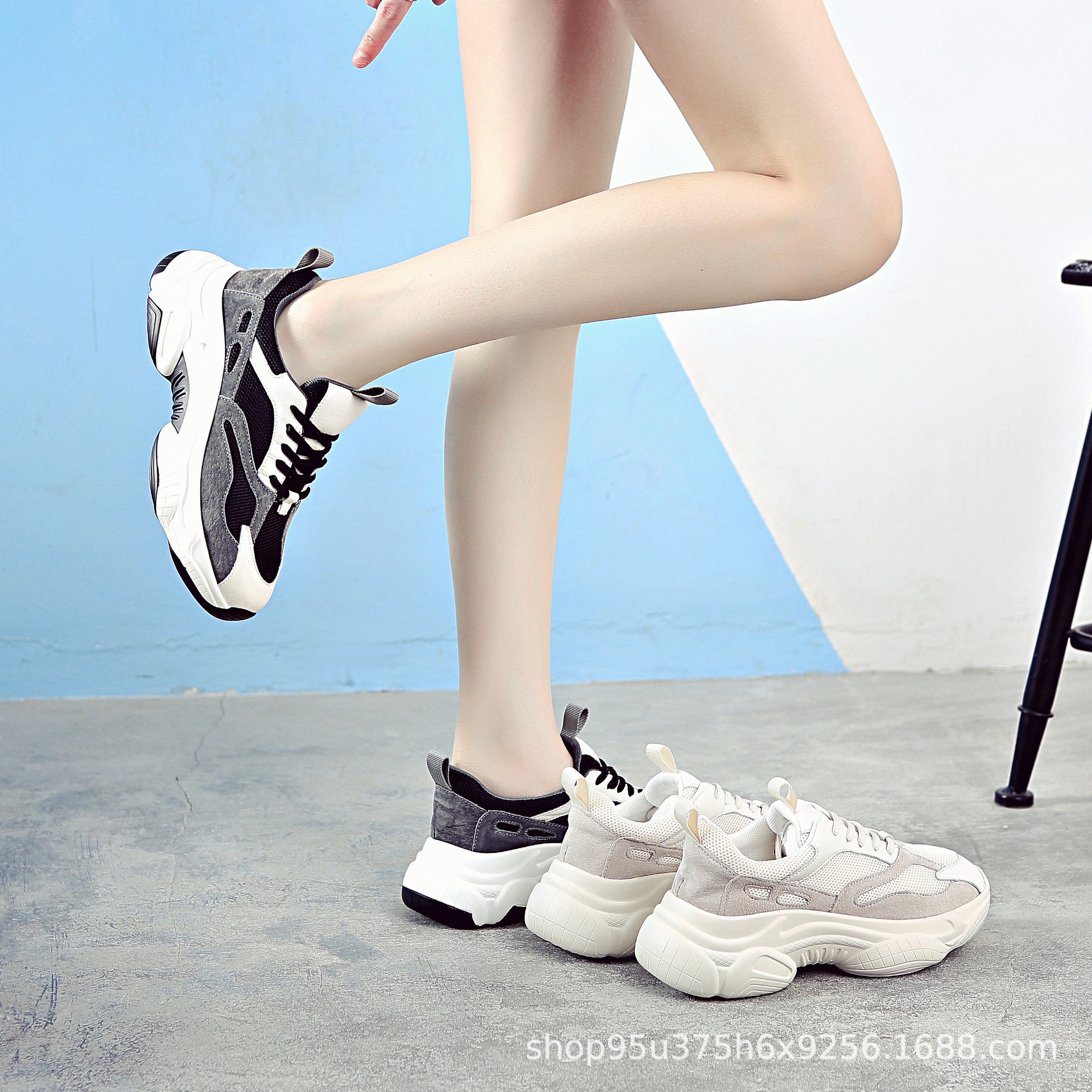 Baskets femme en Vison - Ref 3421260 Image 3