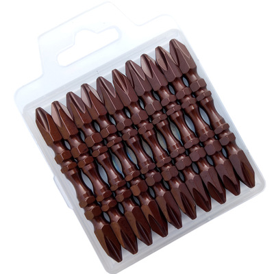 风批头 汽动电动螺丝刀头 批咀S2 6*65mm强磁双用十字起子头套装