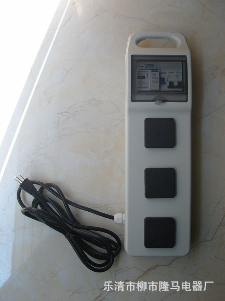 隆马电器  IP66计量防水插板漏电保护移动插头日本Japan插座