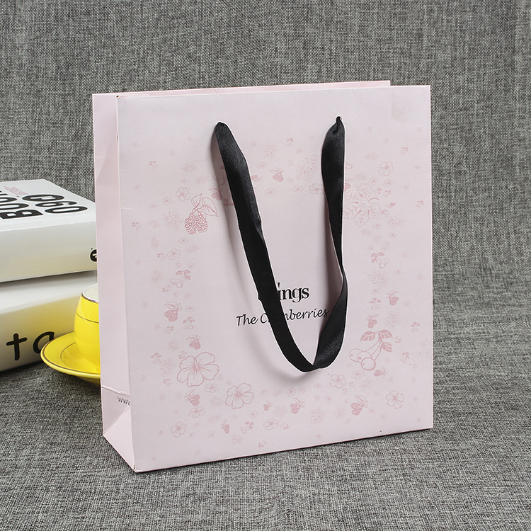 牛皮纸购物礼品袋定做logo牛皮纸包装袋服装手提纸袋化妆品袋