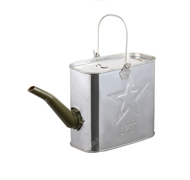 Thickened long-spout oil can, portable refueling can, iron can, portable oil jug, water filling can, 14L conversion can, gasoline can