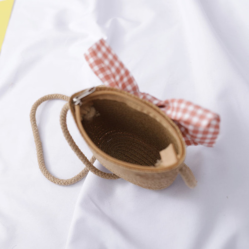 Small fresh bag, children's sun protection sun hat, girls' summer beach hat, wave straw hat, sun hat, children's cool hat