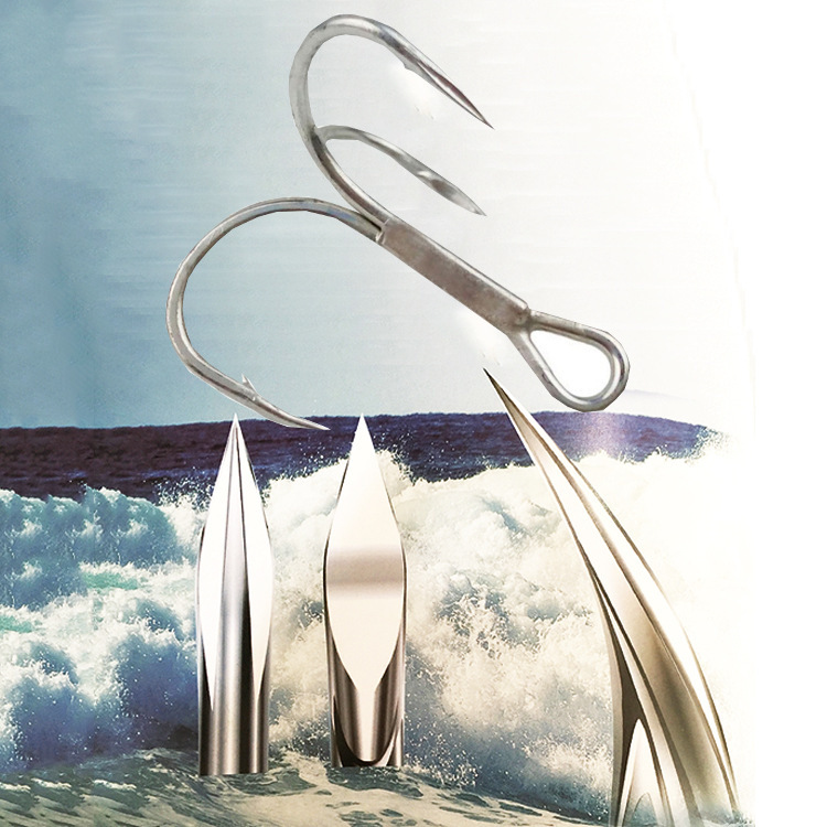 Wholesale Aojin St41 Triple Fish Hooks Nickel-Plated Treble Hooks High Carbon Steel Hooks for Sea Fishing Bass Wholesale Aojin St41 Triple Fish Hooks Nickel-Plated Treble Hooks High Carbon Steel Hooks for Sea Fishing Bass